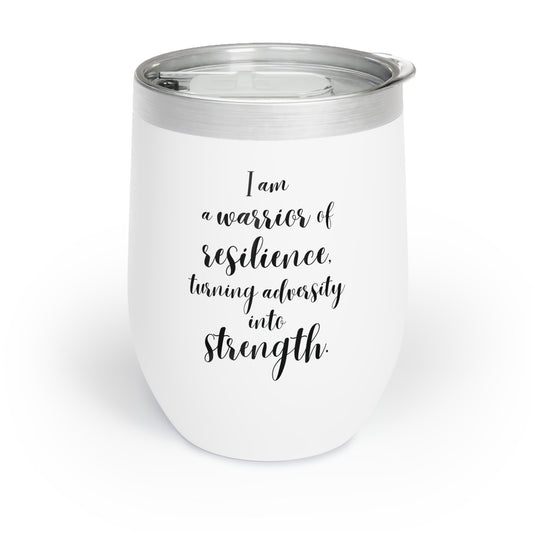 I Am a Warrior of Resilience | Versa Temp Stainless Steel Tumbler (12 oz)