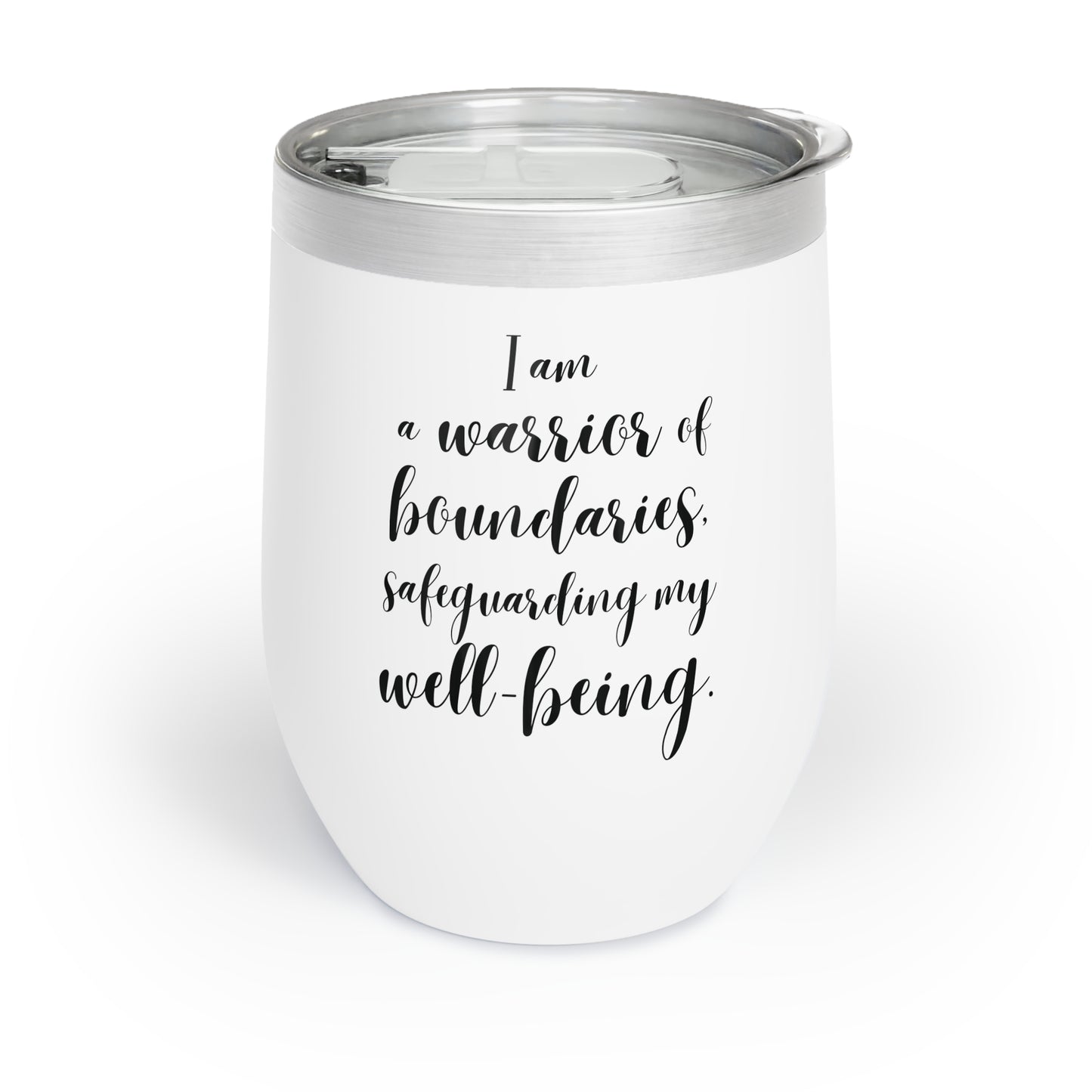 I Am a Warrior of Boundaries | Versa Temp Stainless Steel Tumbler (12 oz)